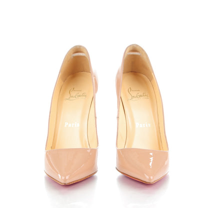 Christian Louboutin Patent Pigalle 120 Pumps 34.5 Nude 2 of 9