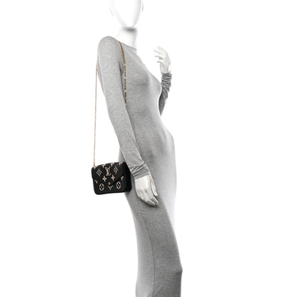 Louis Vuitton Empreinte Monogram Giant Felicie Pochette Black Beige 3 of 10