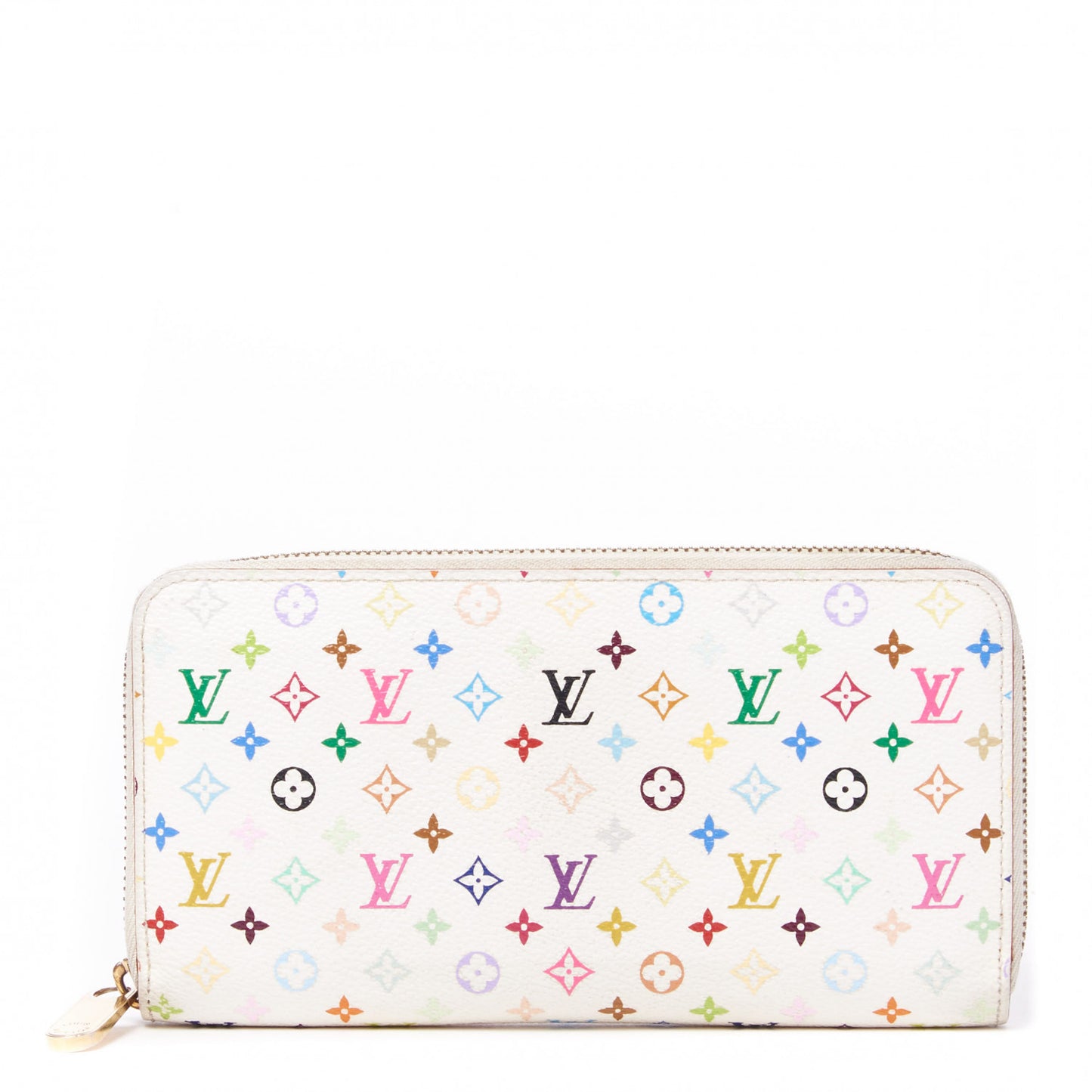 Monogram Multicolor Zippy Wallet White Litchi
