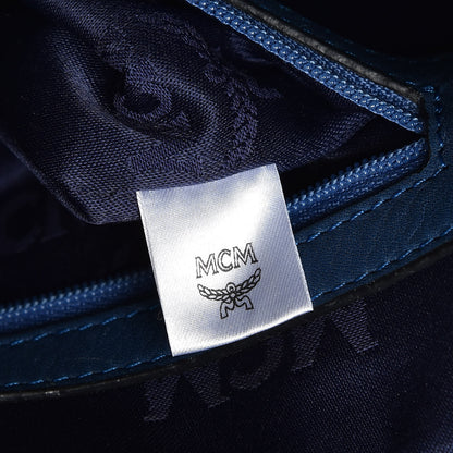 MCM Visetos Medium Sprinkle Stud Stark Backpack Blue 7 of 14