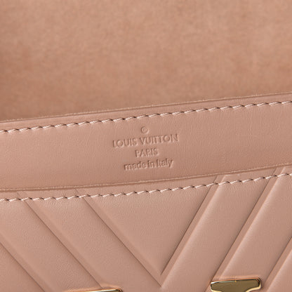 Louis Vuitton Calfskin Airy V Embossed Pochette Chain Louise GM Nude 8 of 10