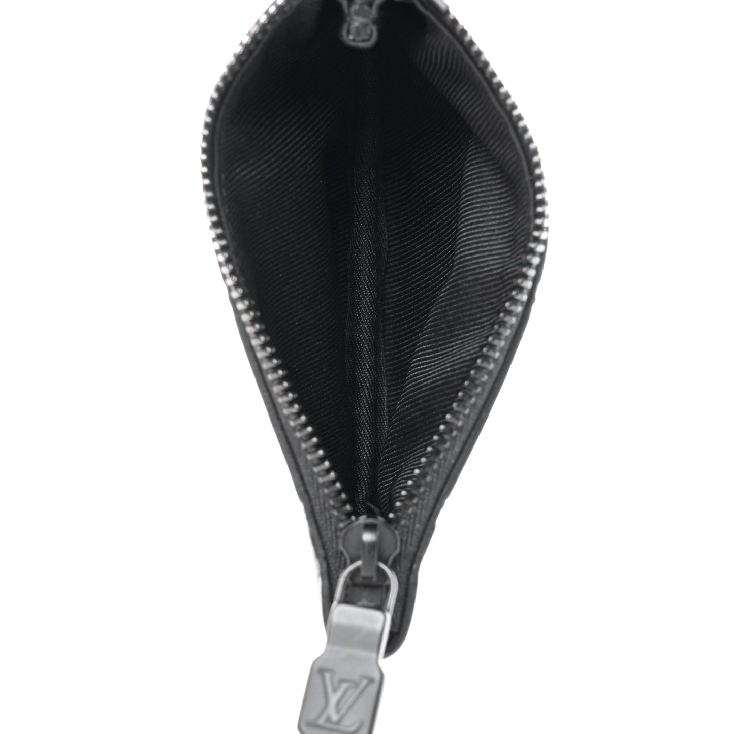 Calfskin Monogram Shadow Key Pouch Black
