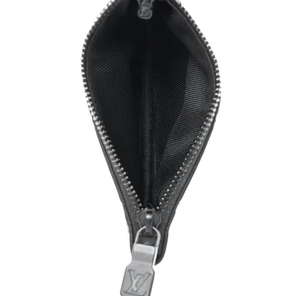 Louis Vuitton Calfskin Monogram Shadow Key Pouch Black 5 of 7