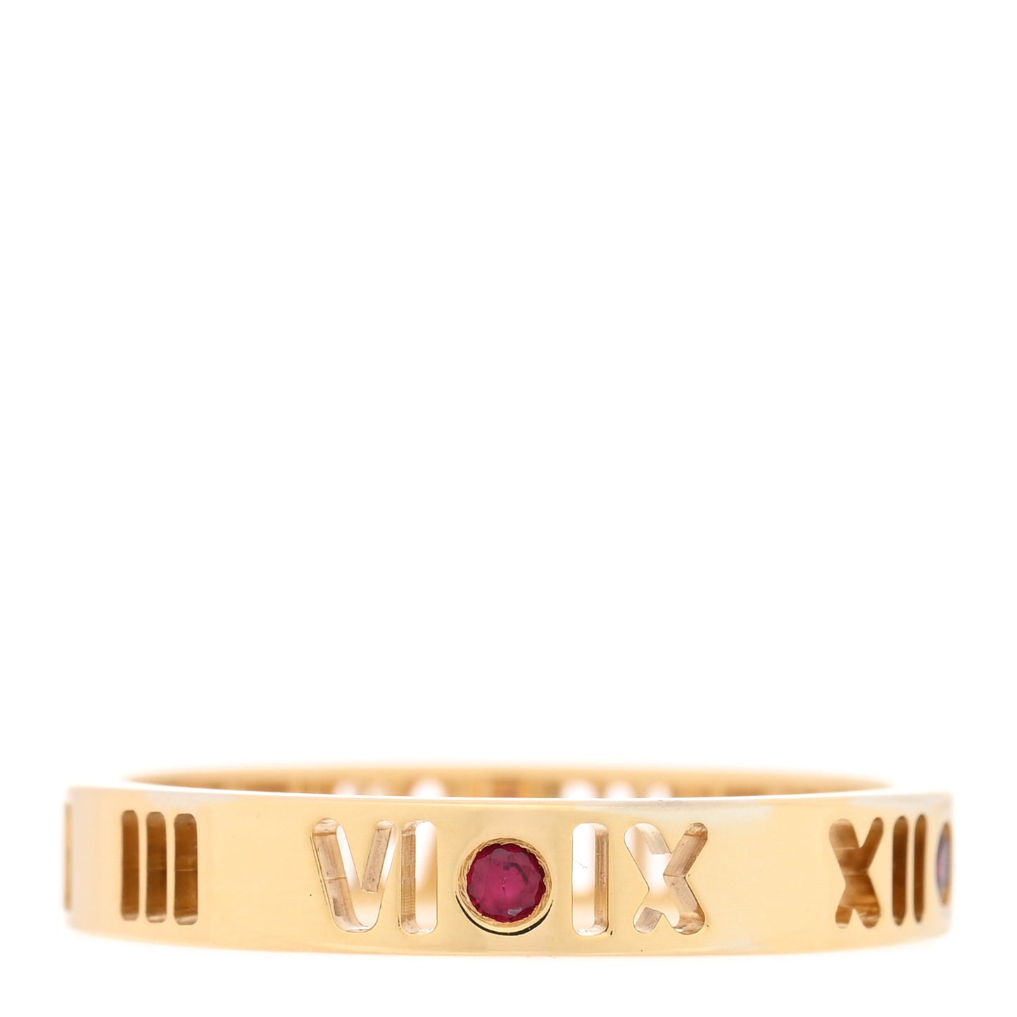 18K Yellow Gold Ruby Atlas Pierced Ring 57 8