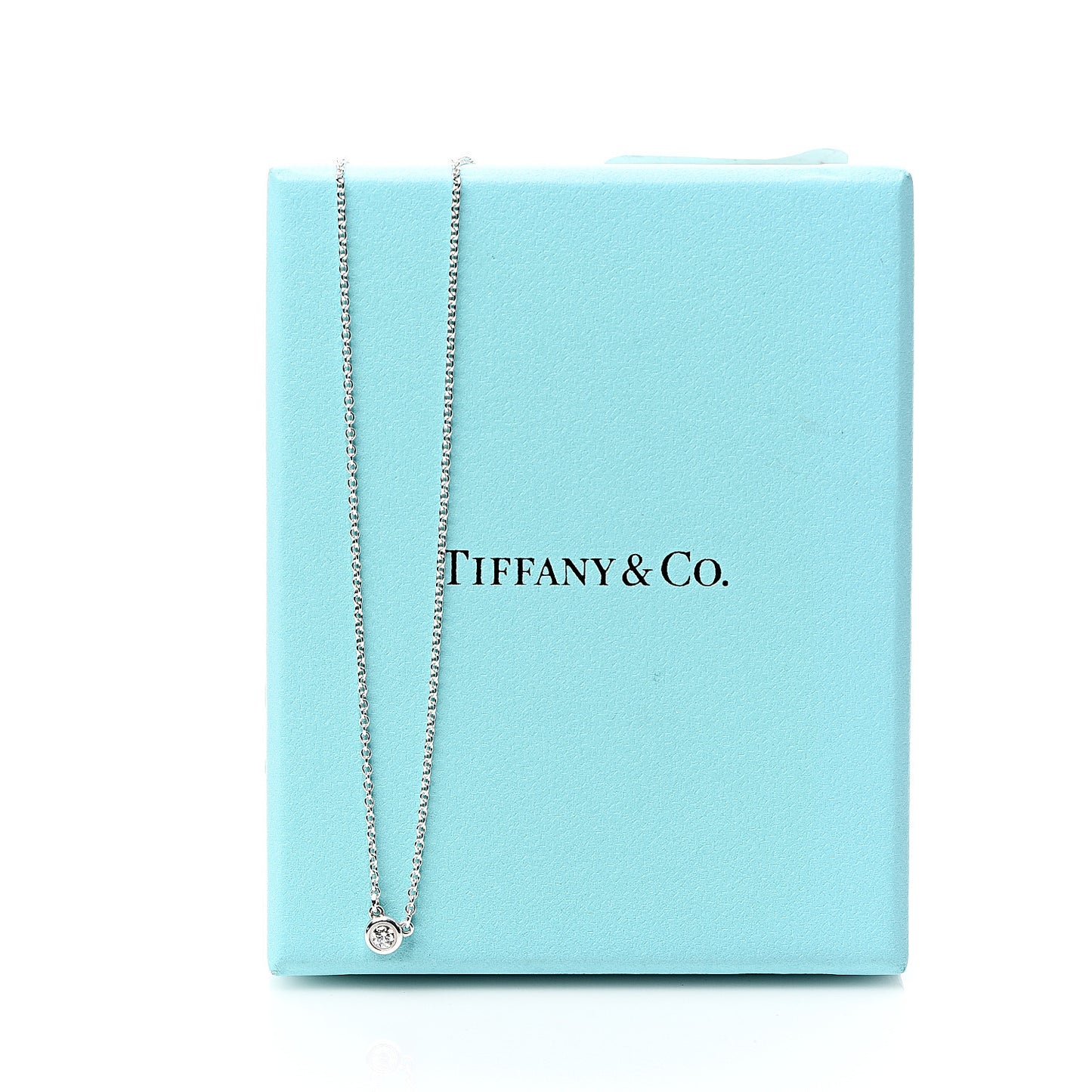 Sterling Silver Diamond .05ct Elsa Peretti Diamonds by the Yard Pendant Necklace