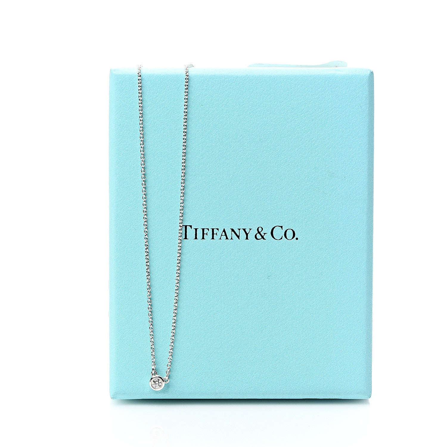 Tiffany Sterling Silver Diamond .05ct Elsa Peretti Diamonds by the Yard Pendant Necklace 5 of 5
