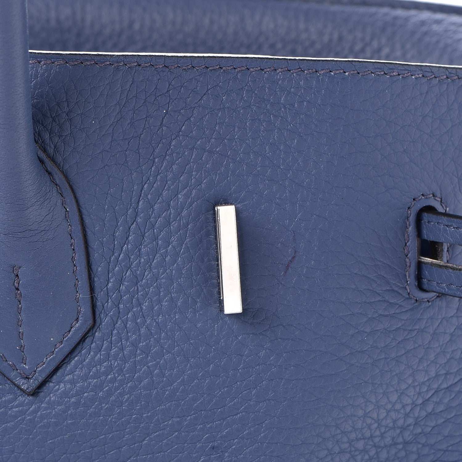 Hermes Taurillon Clemence Birkin 35 Bleu Brighton 25 of 34