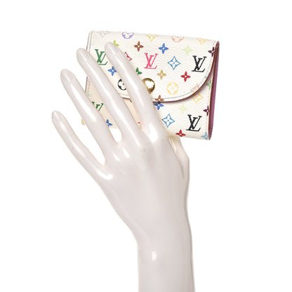 Louis Vuitton Monogram Multicolor Business Card Holder White Litchi 2 of 7