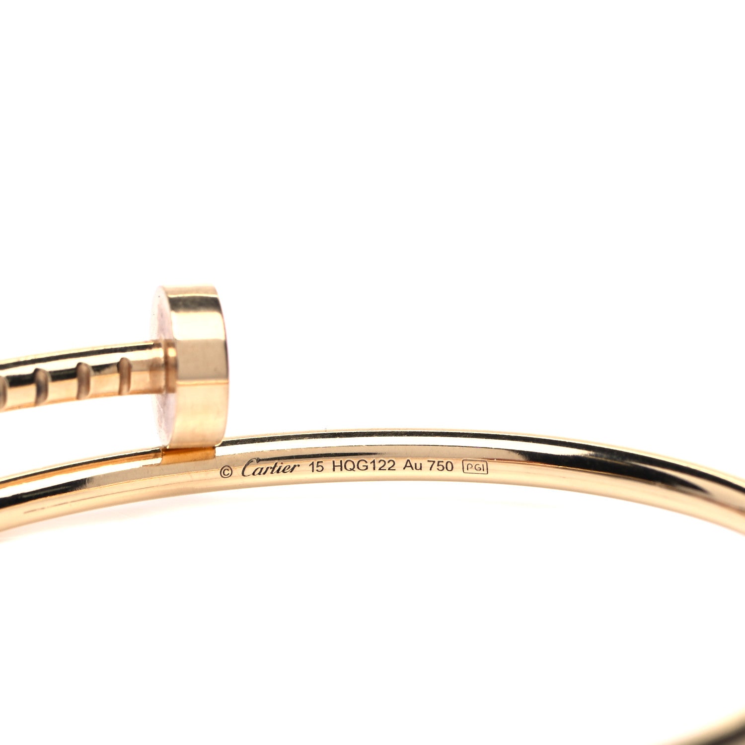 Cartier 18K Yellow Gold Small Juste Un Clou Bracelet 15 4 of 4