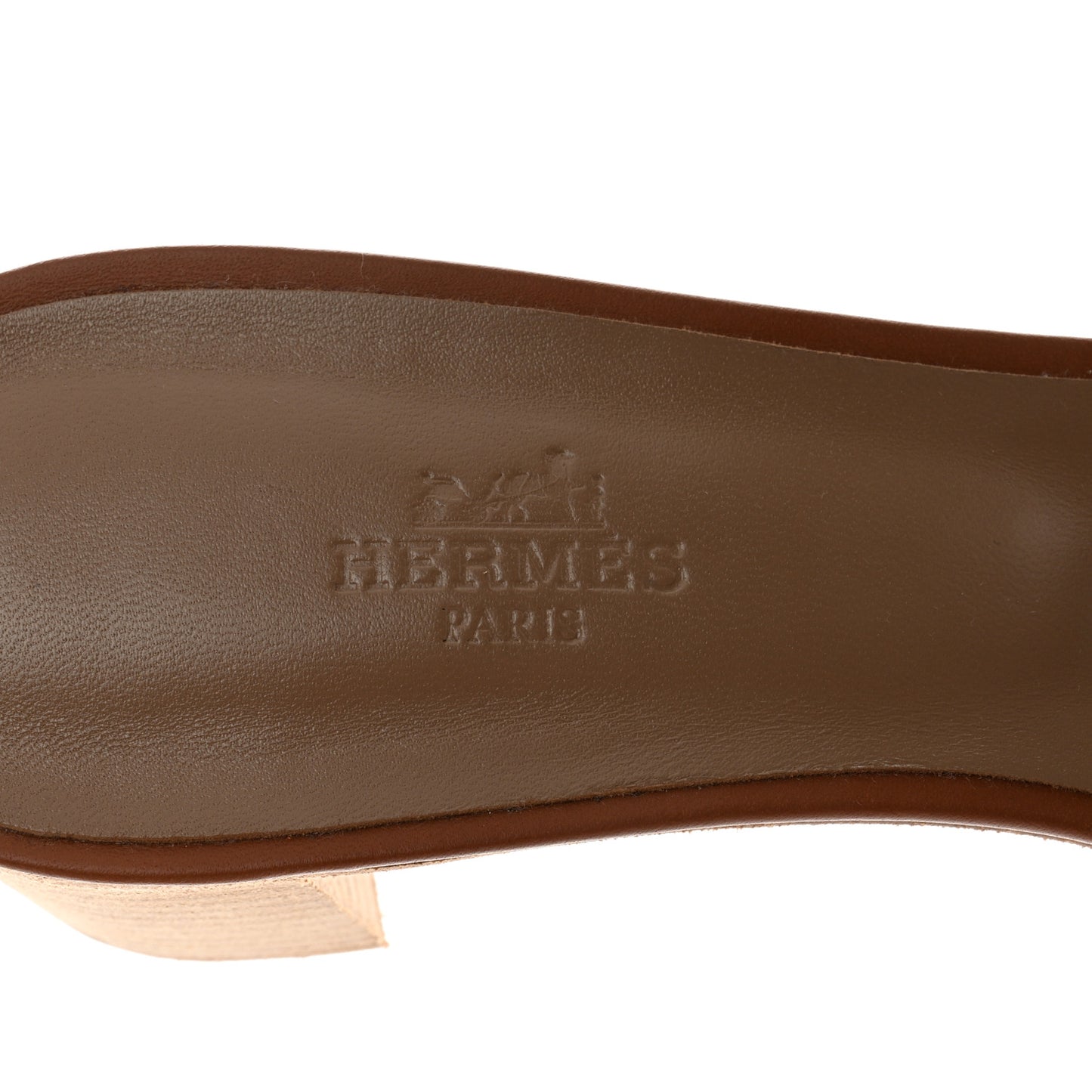 Calfskin Oasis Sandals 40.5 Gold