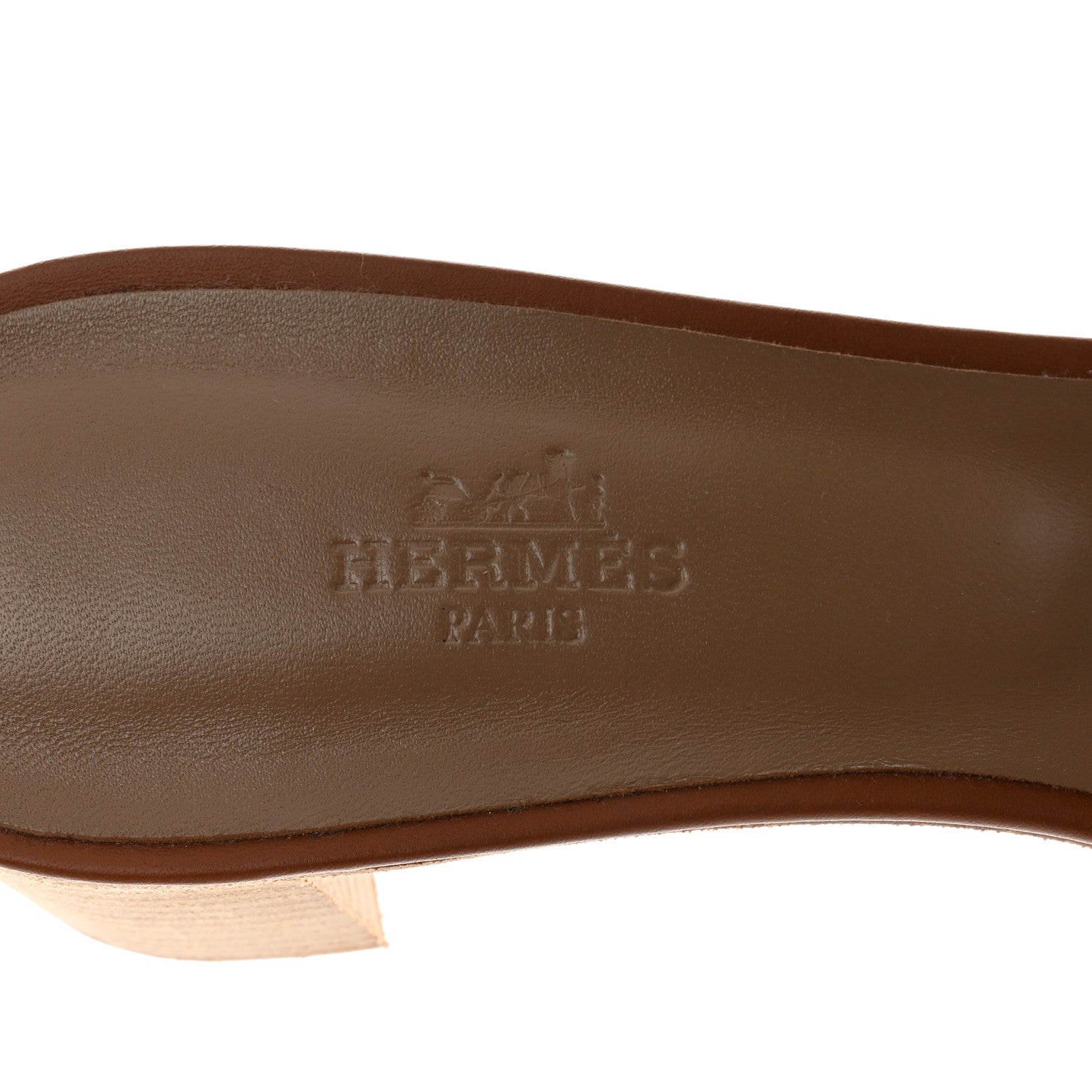 Hermes Calfskin Oasis Sandals 40.5 Gold 5 of 7