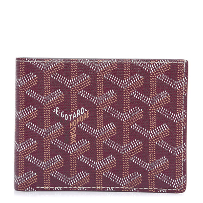 Goyard Goyardine Bi-Fold Victoire PM Wallet Burgundy 1 of 6