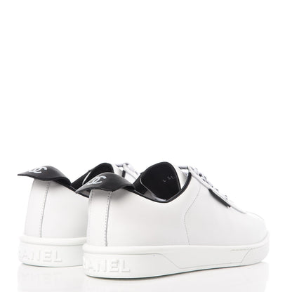 Chanel Calfskin CC Sneakers 39 White 4 of 8
