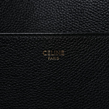 Celine Soft Grained Calfskin Sangle Bucket Bag Black 6 of 13