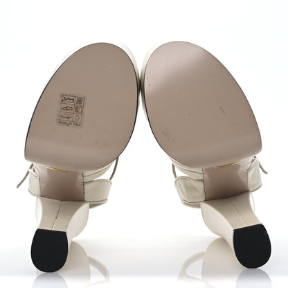 Gucci Malaga Kid Keyla Platform 60/155mm Slingback Sandals 35.5 Mystic White 13 of 36
