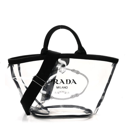 Prada PVC Canapa Tote Black 1 of 11