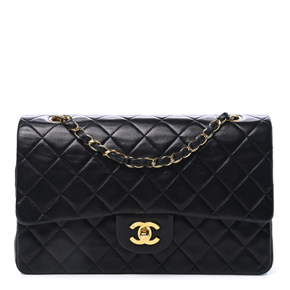Chanel Lambskin Quilted Medium Double Flap Black 1 of 4