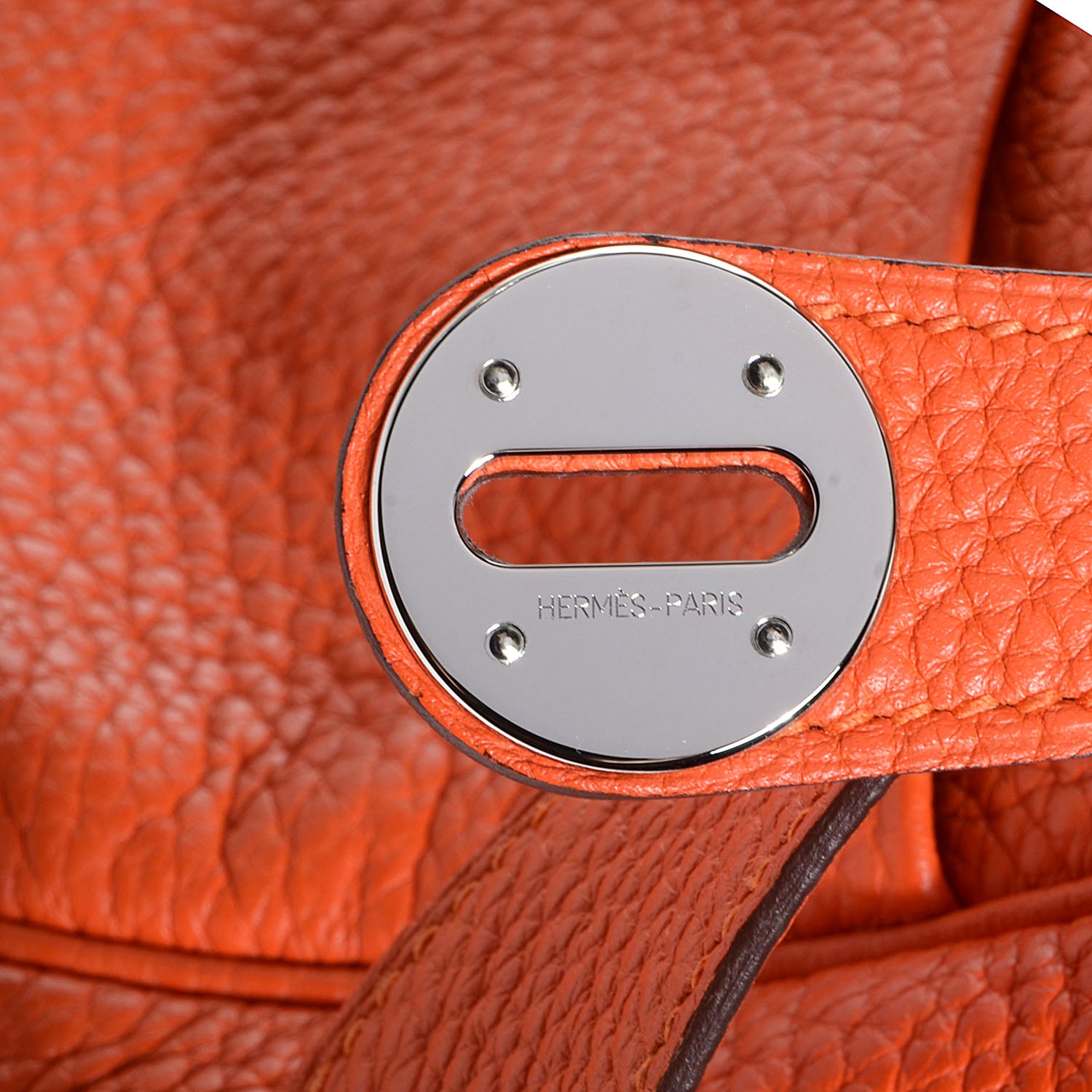 Hermes Taurillon Clemence Lindy 30 Orange 13 of 14