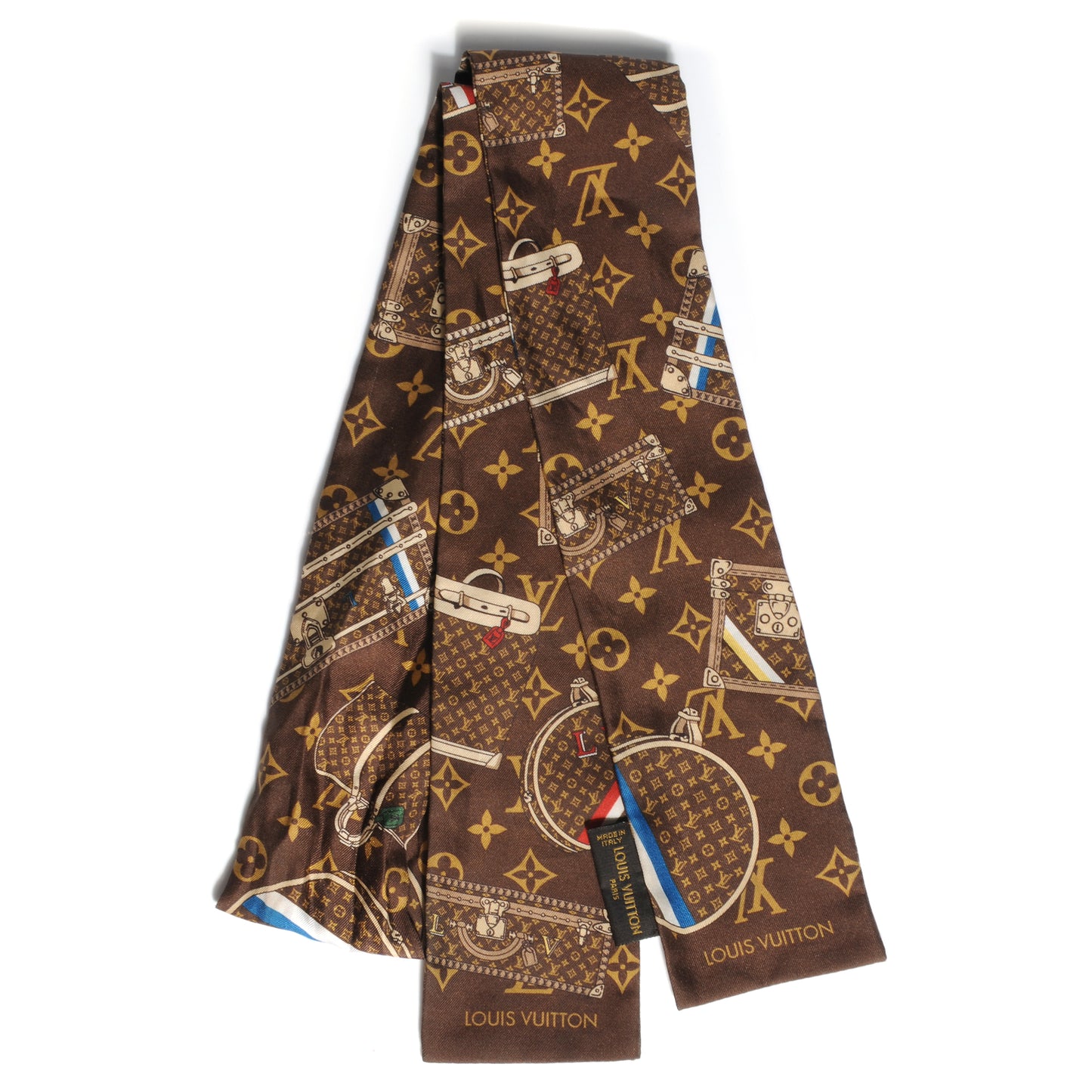 Silk Monogram Trunks Bandeau