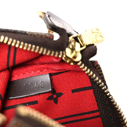 Louis Vuitton Damier Ebene Complice Trunks and Bags Mini Pochette Accessories Red 7 of 7