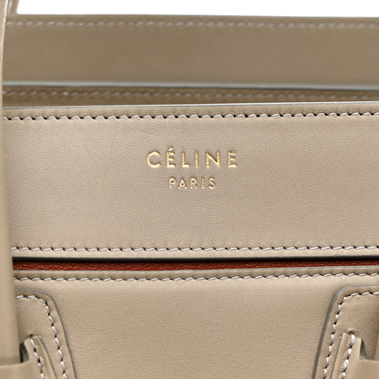 Celine Smooth Calfskin Interstice Micro Luggage Quartz 6 of 10