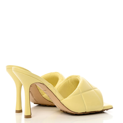 Bottega Veneta Nappa Quilted Rubber Lido Mule Sandals 39 Moon Beam 4 of 9