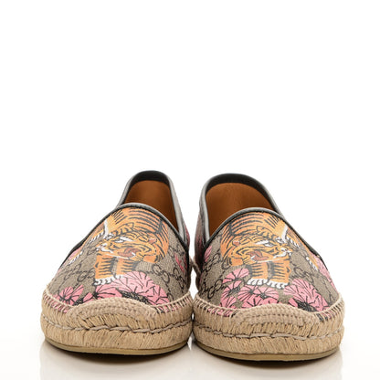 Gucci GG Supreme Monogram Bengal Espadrilles 39.5 Beige Pink 2 of 7