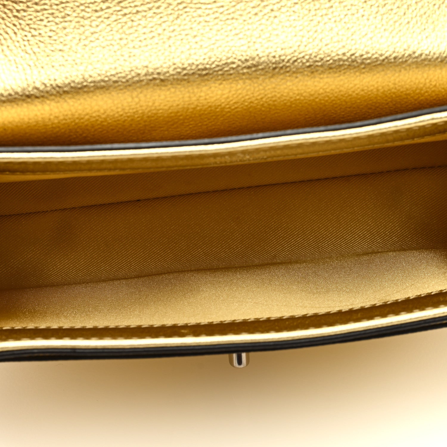 Louis Vuitton Metallic Calfskin Lockme II Chain Bag BB Gold 5 of 8
