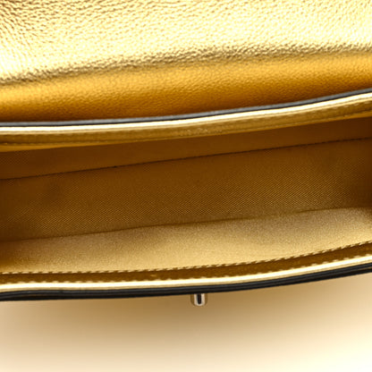 Louis Vuitton Metallic Calfskin Lockme II Chain Bag BB Gold 5 of 8