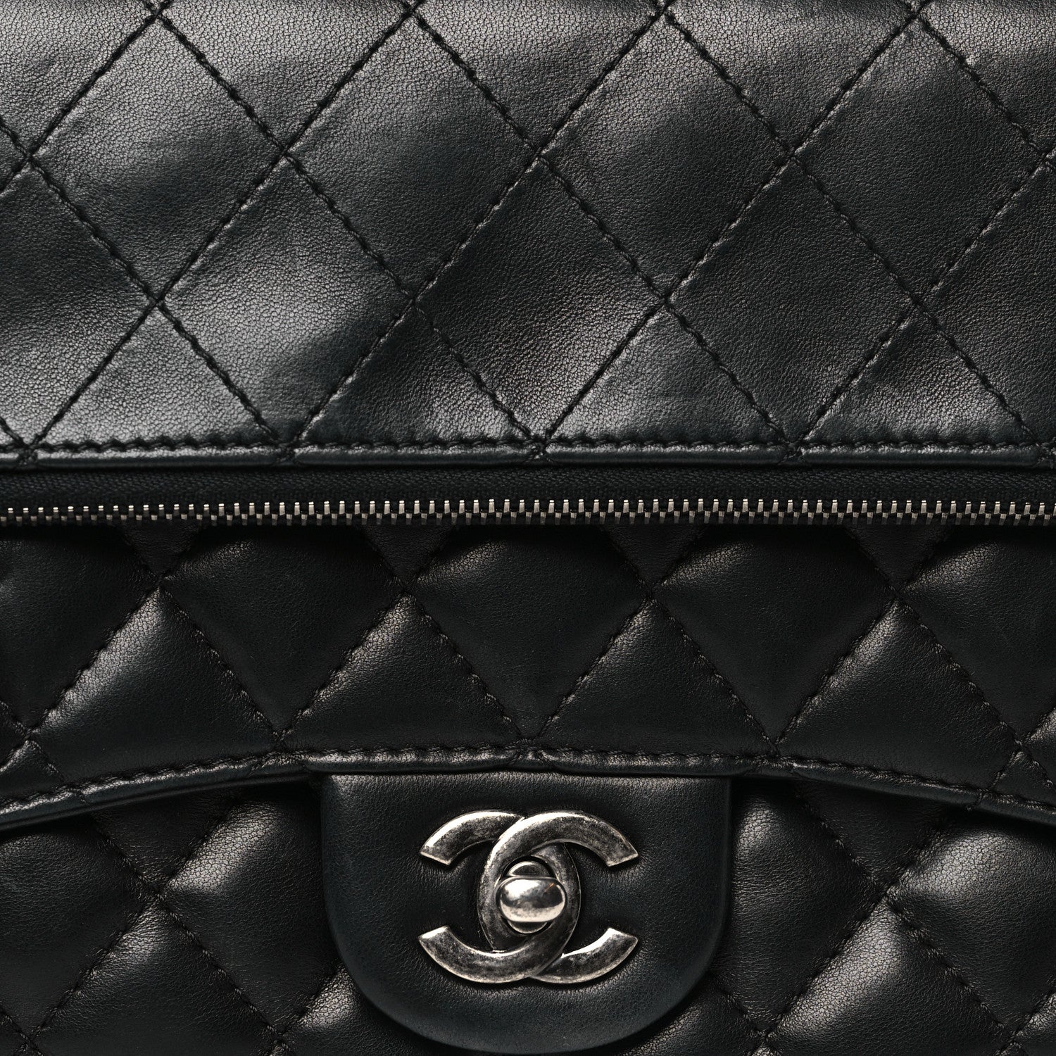 Chanel Lambskin Quilted Mini Multi Flap Bag Black 8 of 12