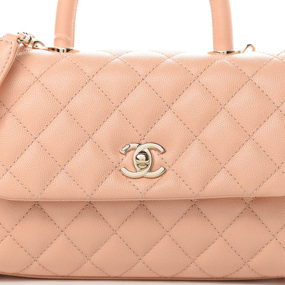 Chanel Caviar Quilted Mini Coco Handle Flap Light Pink 8 of 11