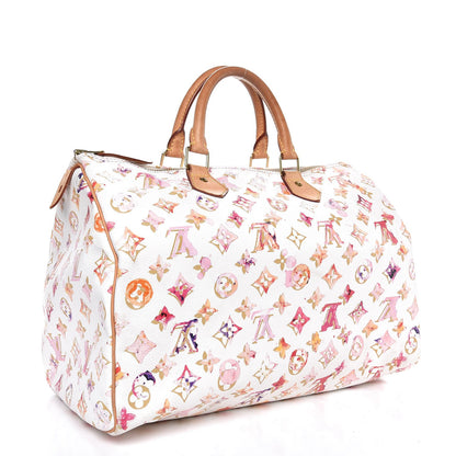 Louis Vuitton Watercolor Aquarelle Speedy 35 White 3 of 11