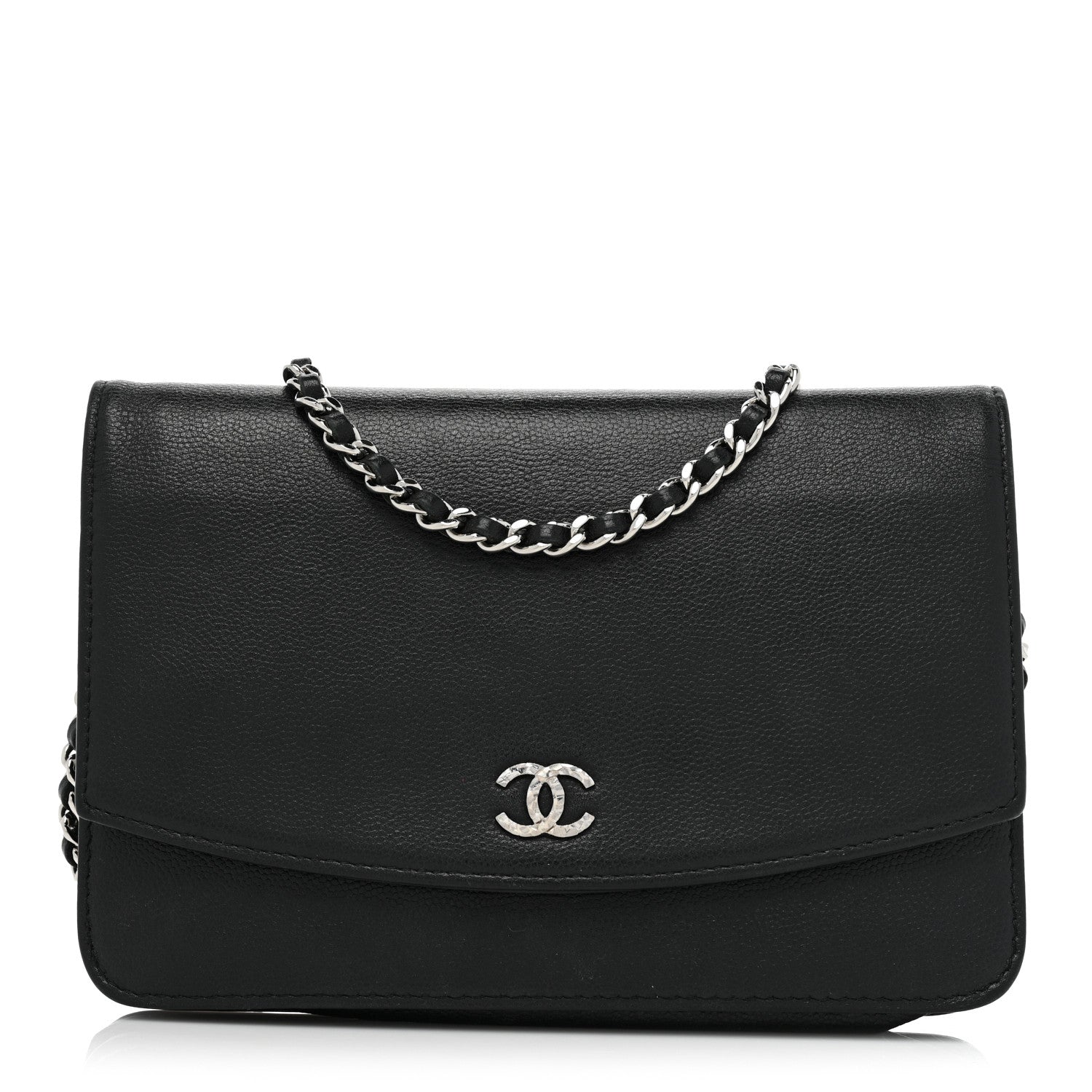 Chanel Caviar Sevruga Wallet On Chain WOC Black 1 of 25