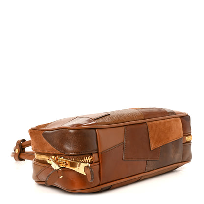 Miu Miu Nappa Patchwork Small Beau Top Handle Bag Cognac 4 of 9