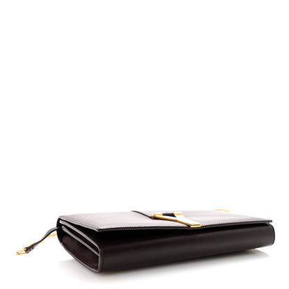 Saint Laurent Calfskin Classic Y Ligne Chain Wallet Wine 4 of 9