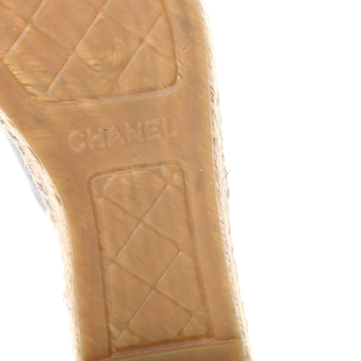 Chanel Goatskin Patent Calfskin CC Espadrille Mules 37 Black 9 of 11