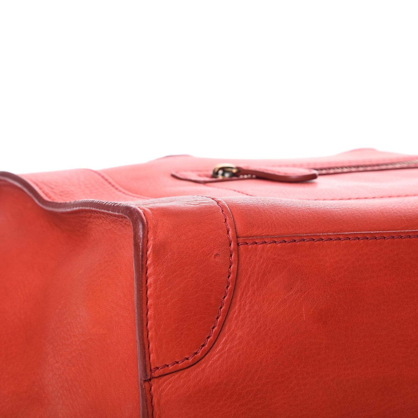 Calfskin Mini Luggage Vermillion