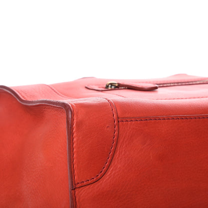 Celine Calfskin Mini Luggage Vermillion 11 of 19
