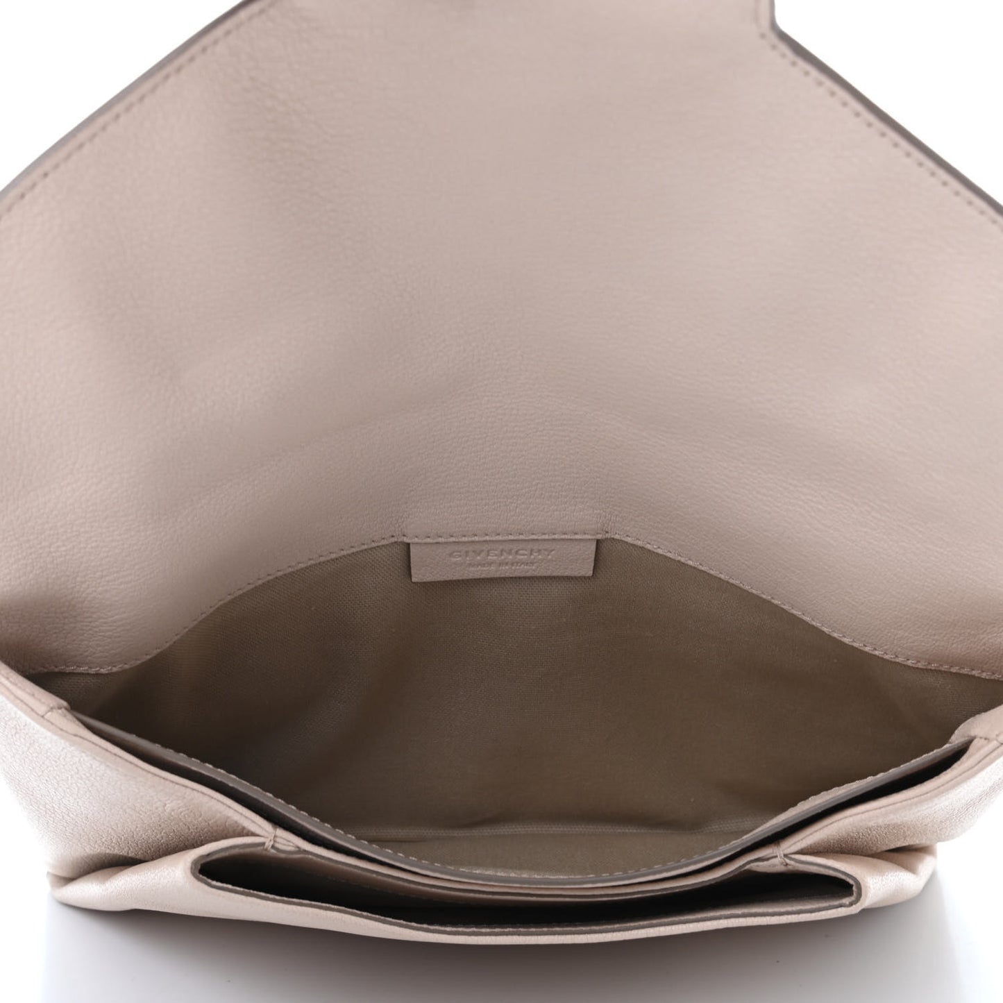 Sugar Goatskin Medium Antigona Envelope Clutch Nude Pink