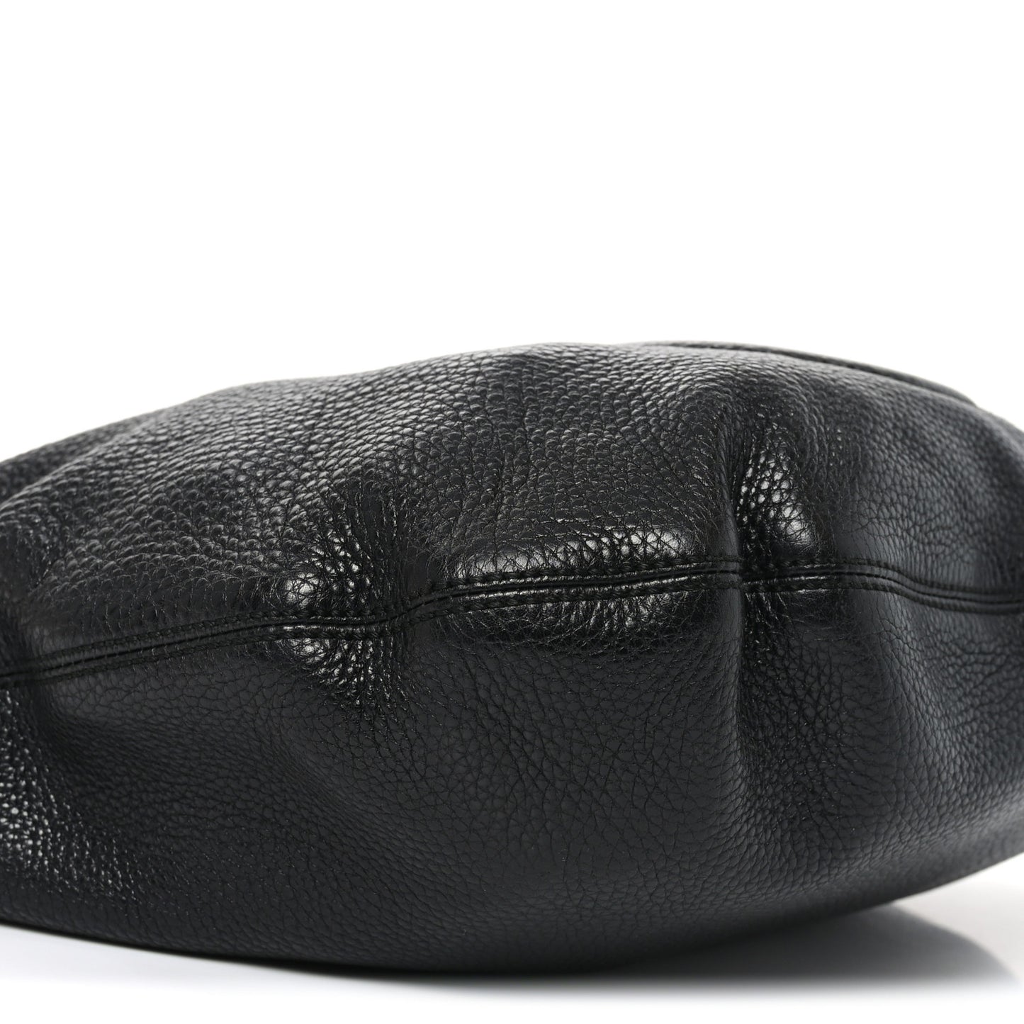 Pebbled Calfskin Medium Soho Hobo Black