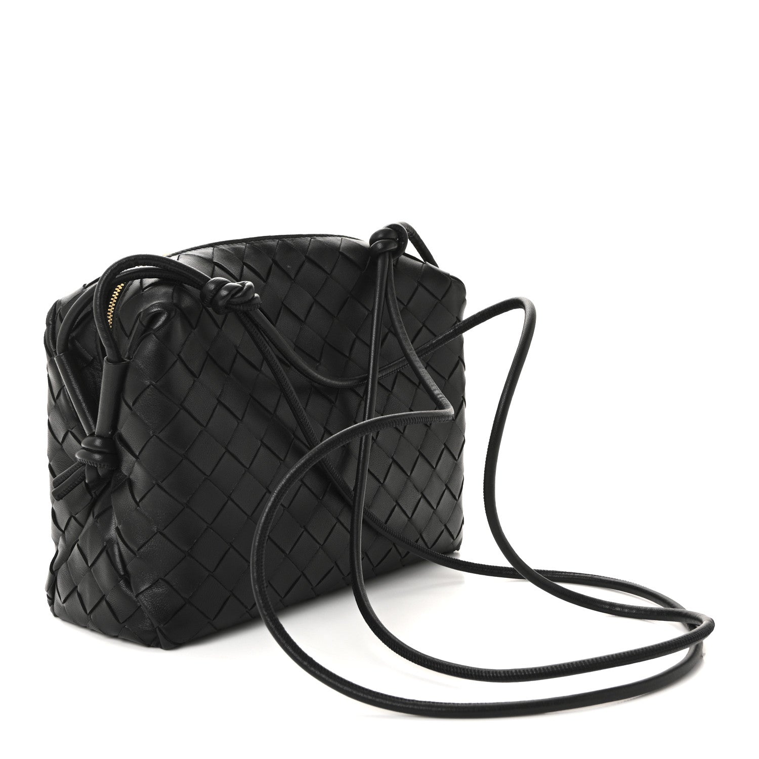 Bottega Veneta Nappa Intrecciato Small Loop Camera Bag Black 3 of 9