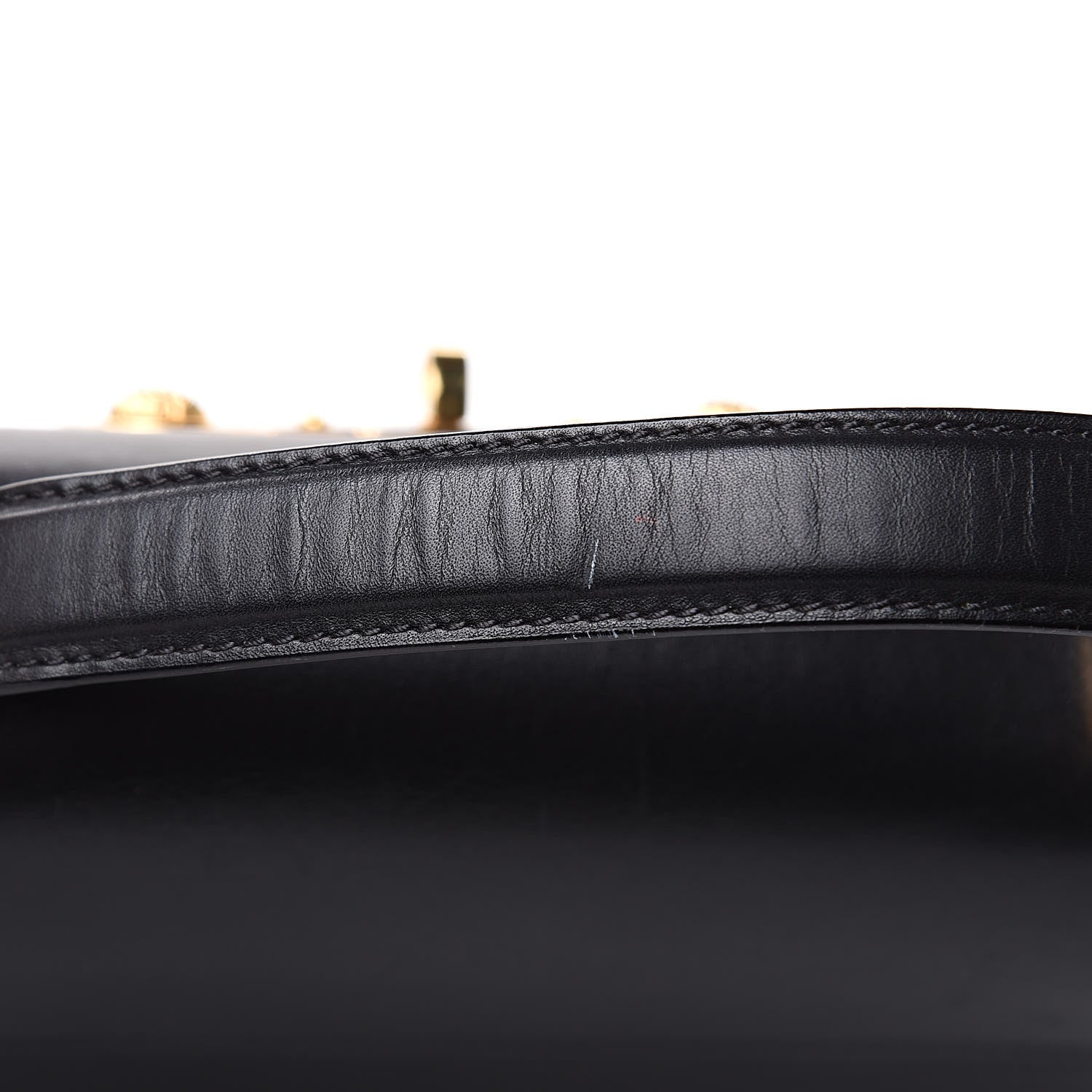 Versace Calfskin Signature Satchel Black 15 of 18