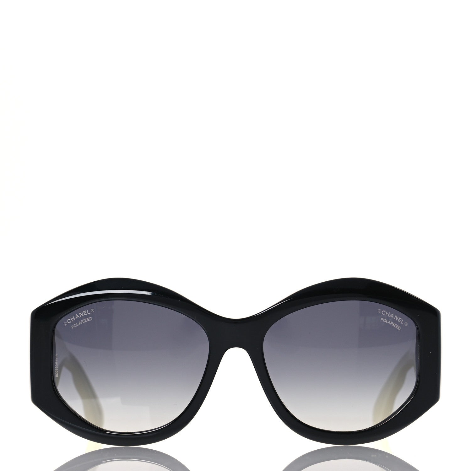 Chanel Acetate Quilted CC Sunglasses 5486 White Black 2 of 8