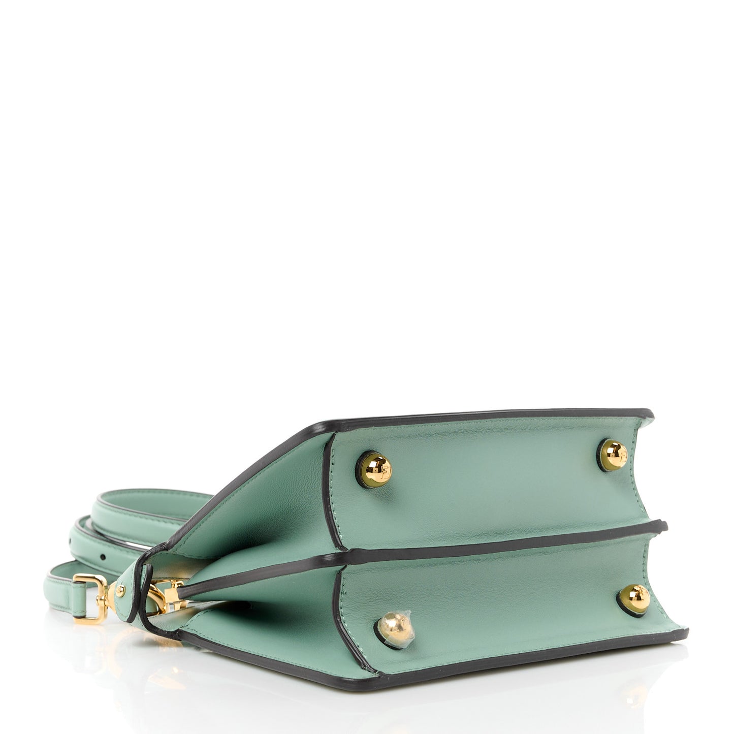 Shiny Nappa Petite Peekaboo I SEE U Satchel Menta