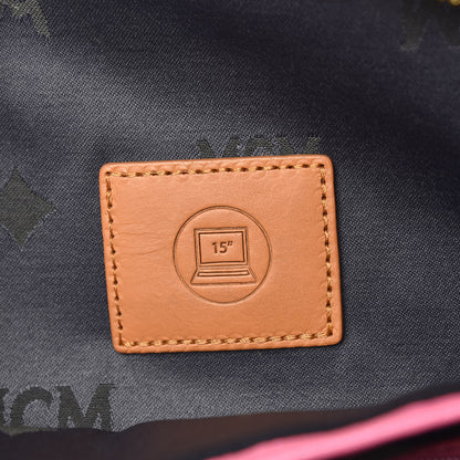 MCM Visetos Studded Medium Stark M Backpack Pink 9 of 12