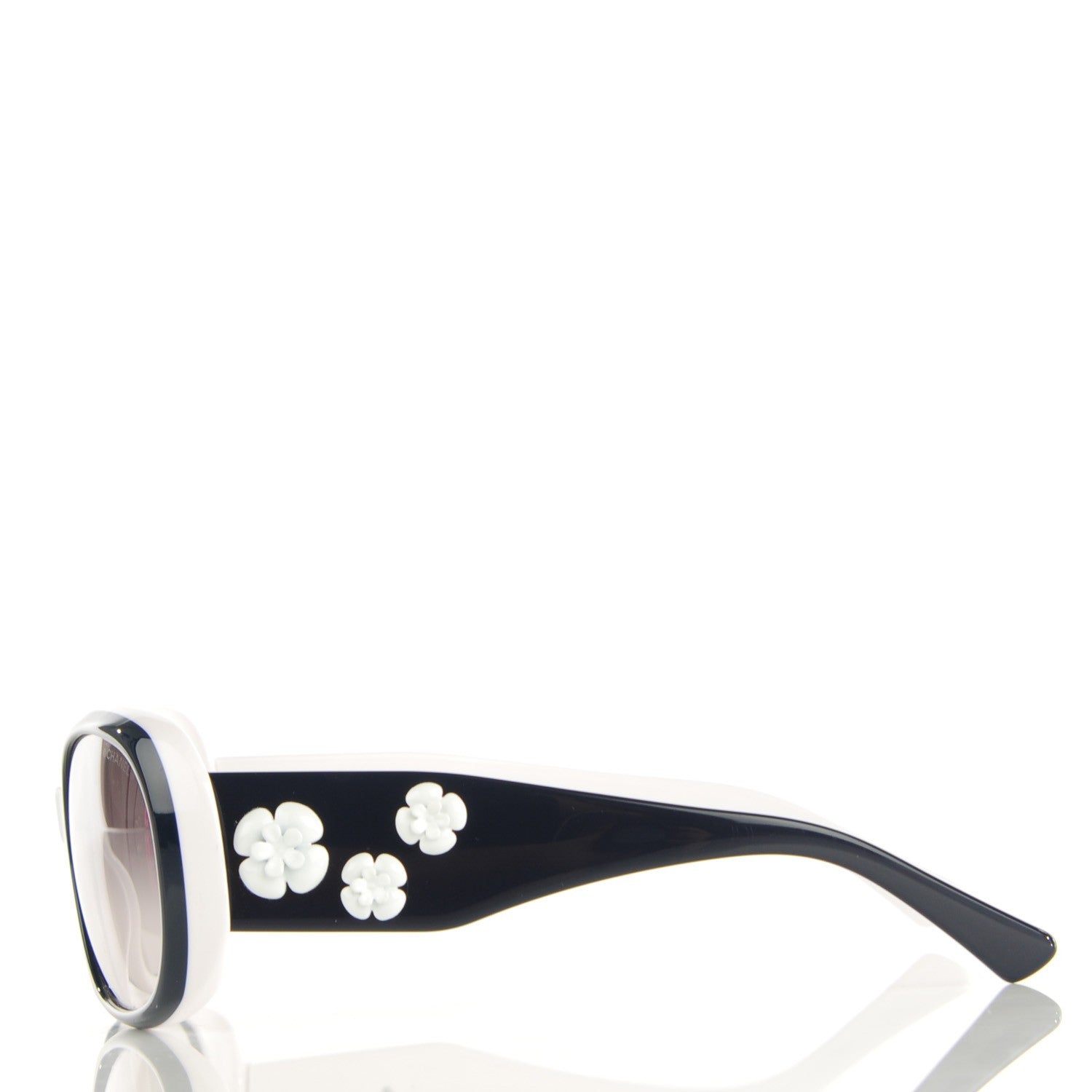 Chanel Camellia CC Sunglasses 5113 Blue White 2 of 7
