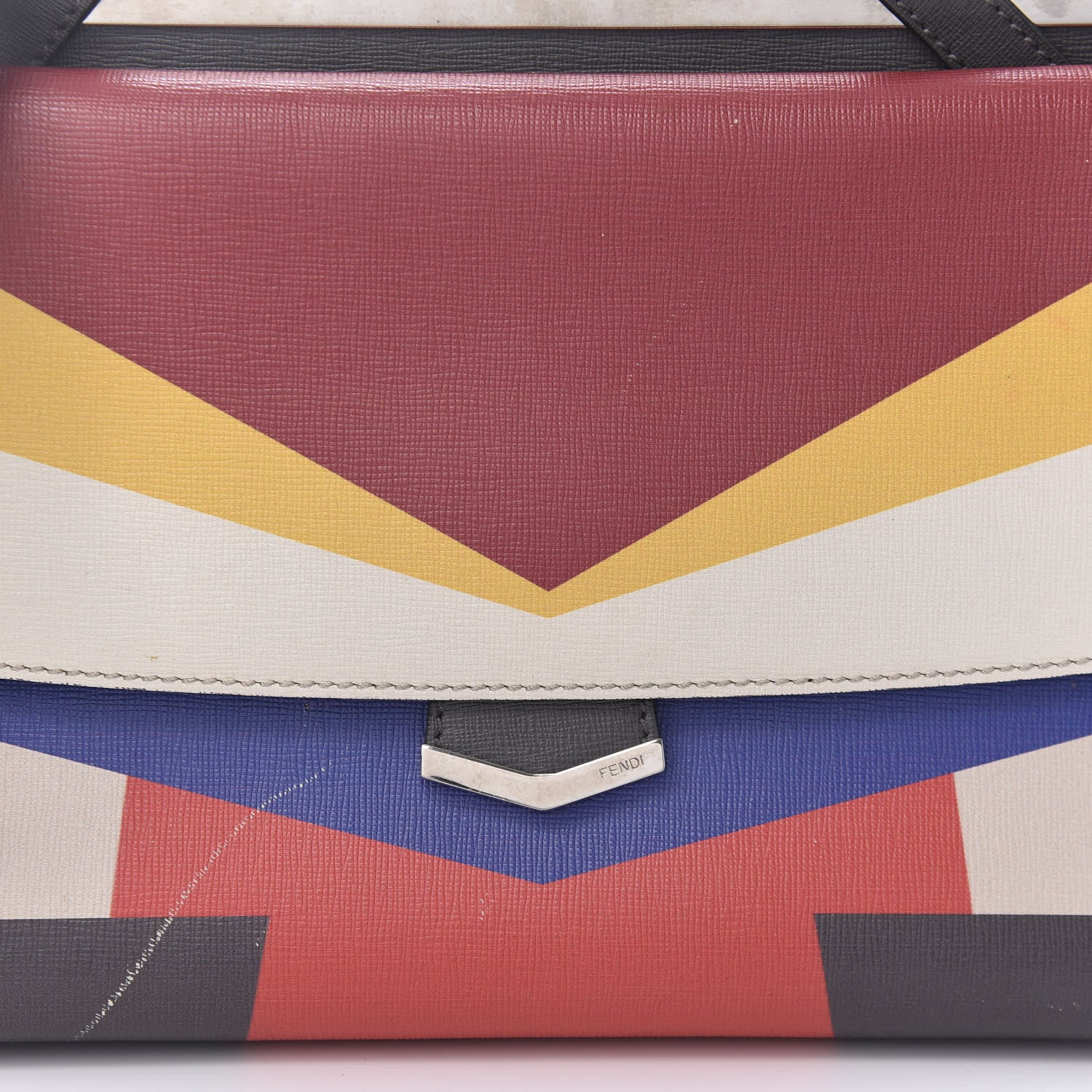 Fendi Vitello Elite Demi Jour Shoulder Bag Multicolor 10 of 14
