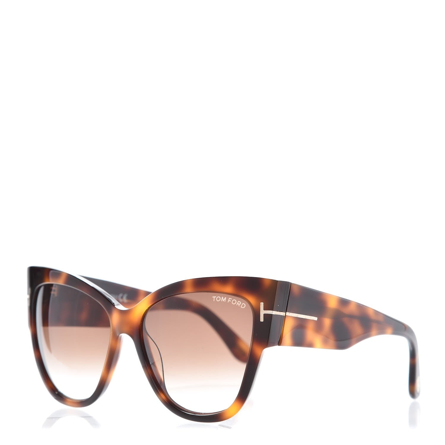 Tom Ford Acetate Anoushka Cat Eye Sunglasses TF371 Tortoise Shell 1 of 8