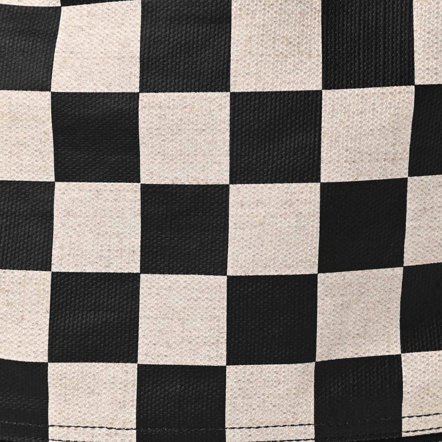 Calfskin Checked Print Nuxx Backpack Black White
