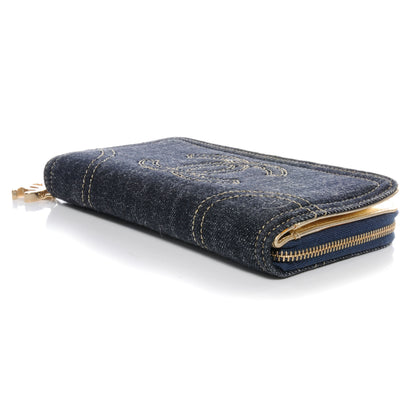 Chanel Denim CC Zip Wallet 9 of 9